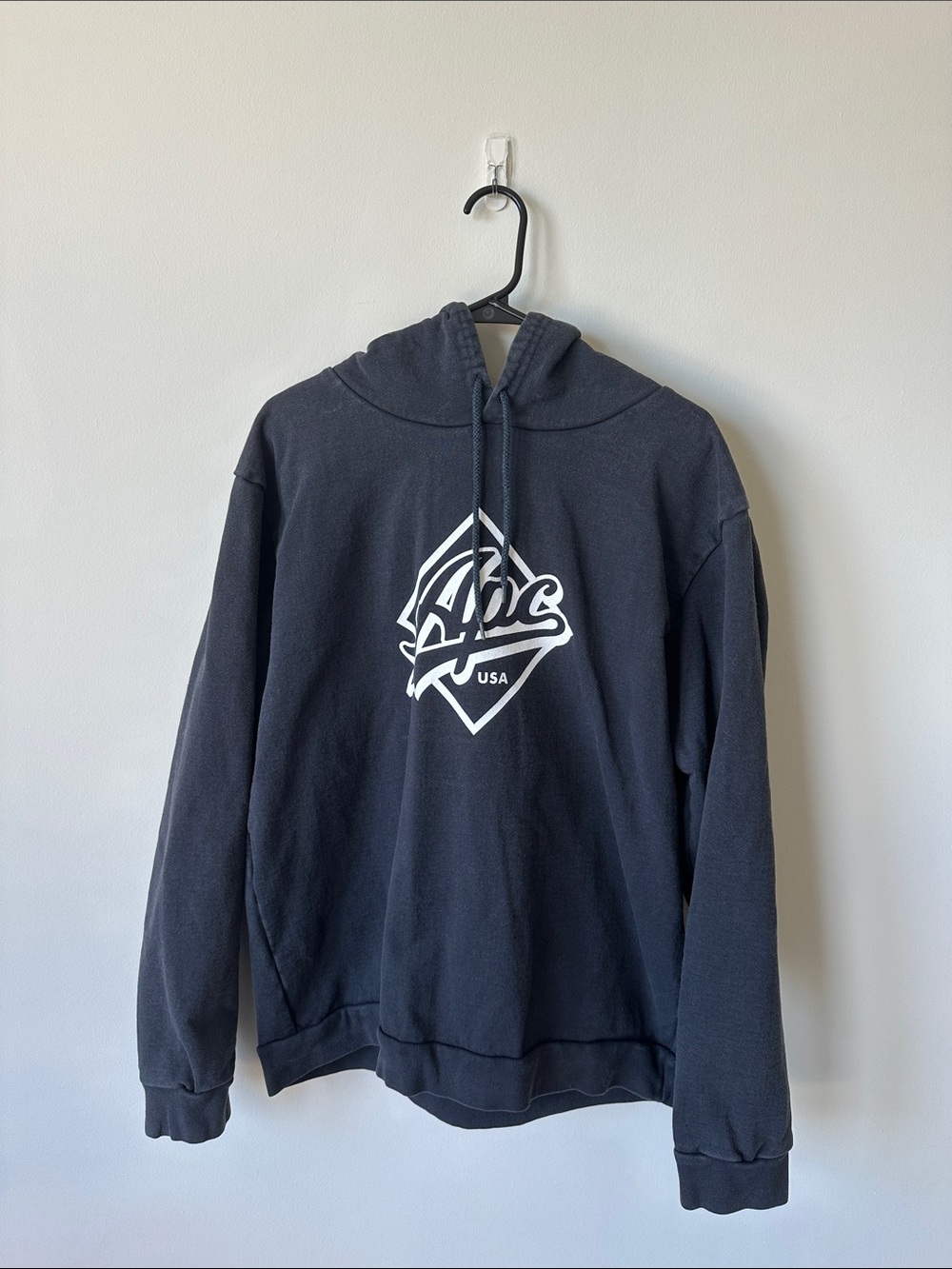 A.P.C. gray hoodie with white logo